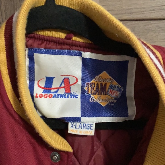 Vintage- Logo Athletic Washington Redskins Bomber Jacket - Picture 5 of 10